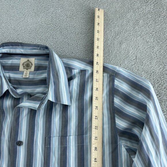Paradise Collection Mens Striped Button-Up Shirt XL Modal Long Sleeve 5859 - Picture 5 of 7